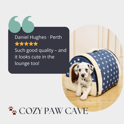 🐾 CozyPaw Cave - The Ultimate Snuggle Spot for Your Pet